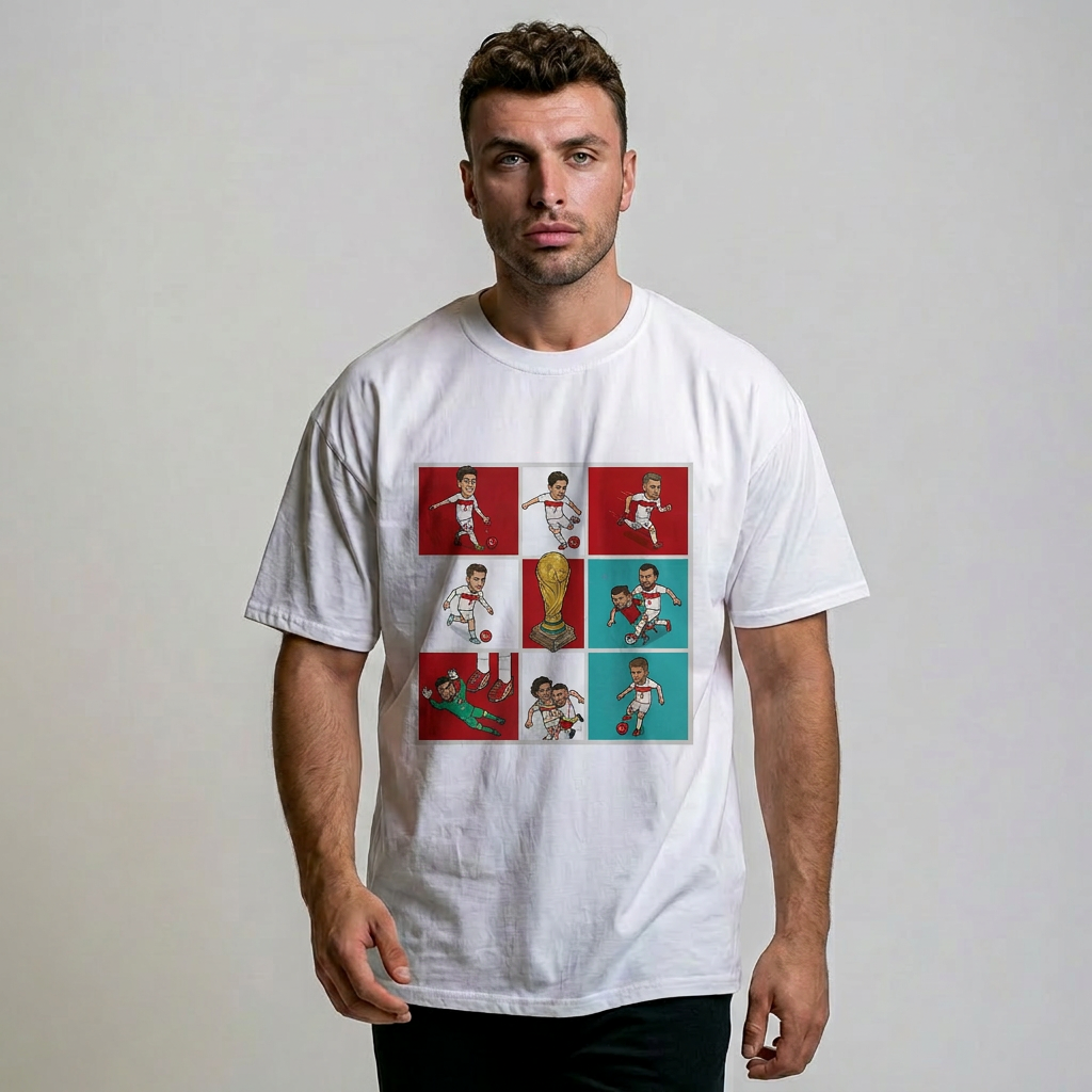 Dünya Kupası Tişört – Türkiye Milli Takım Özel Seri Oversize T-Shirt 18