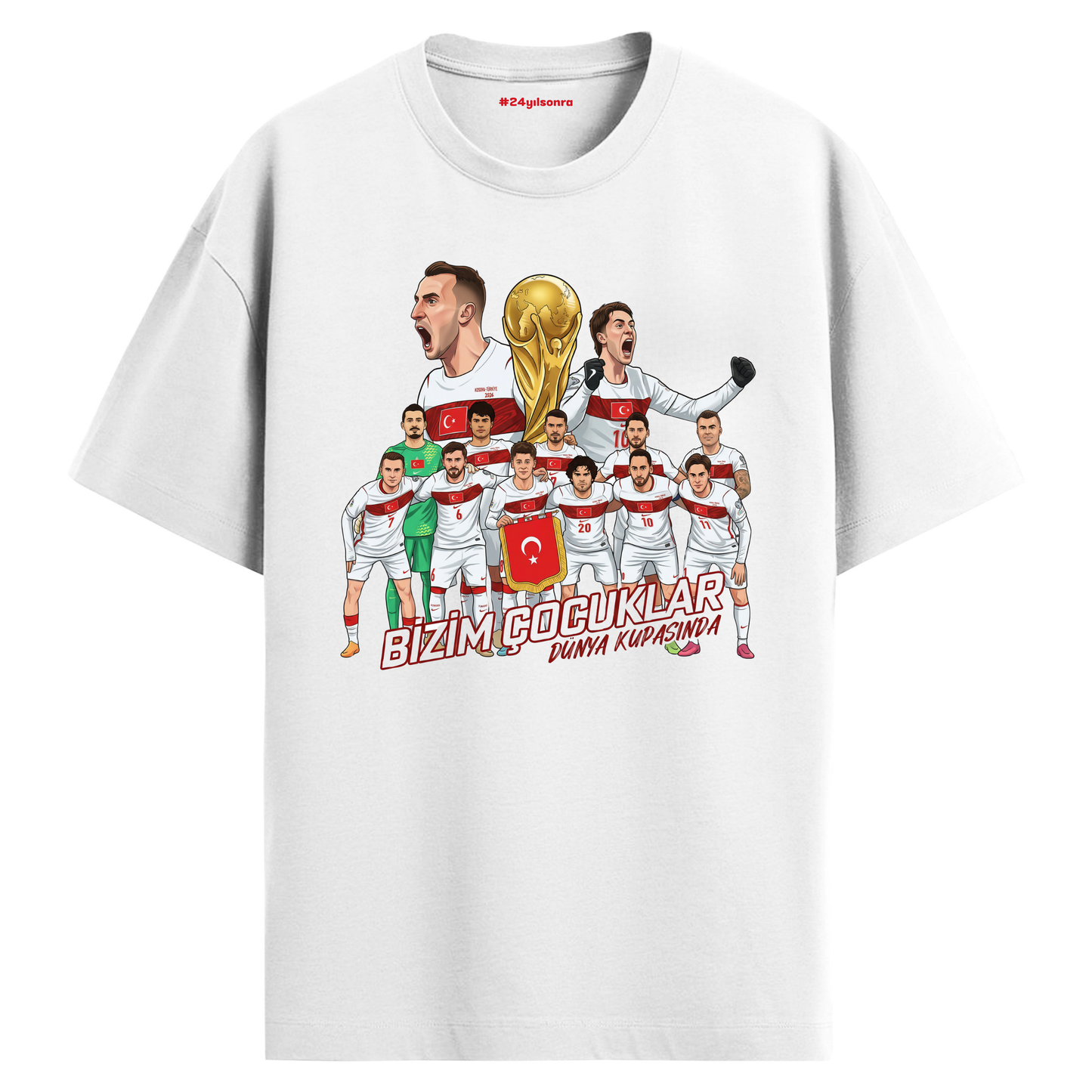Dünya Kupası Tişört – Türkiye Milli Takım Özel Seri Oversize T-Shirt 10